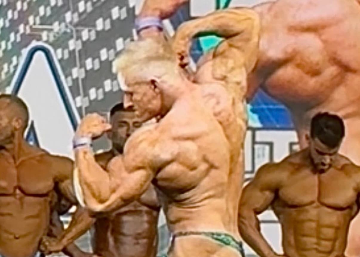 David auf der Wettkampfbühne